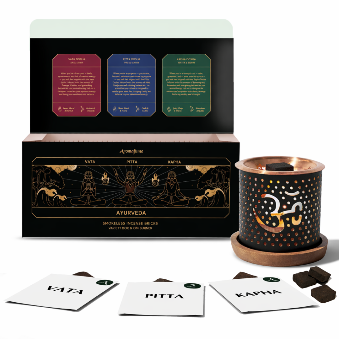 Ayurveda Incense Bricks & Burner Set – Aromafume - Canada