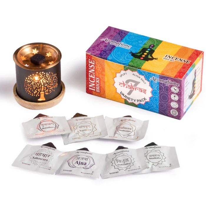 7 Chakra Incense Bricks Gift Set & Starter Kit