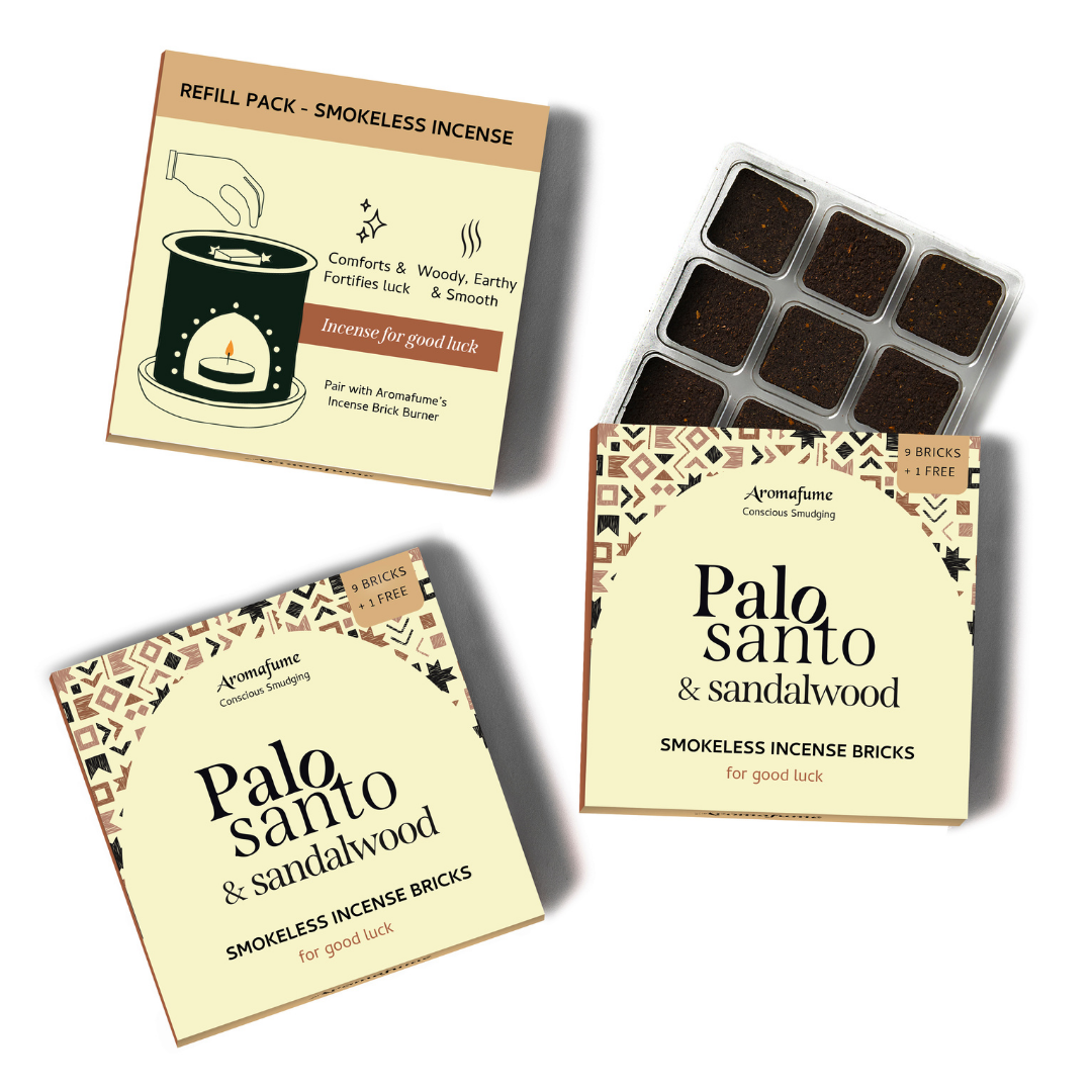 Palo Santo & Sandalwood Incense Bricks Refill Pack