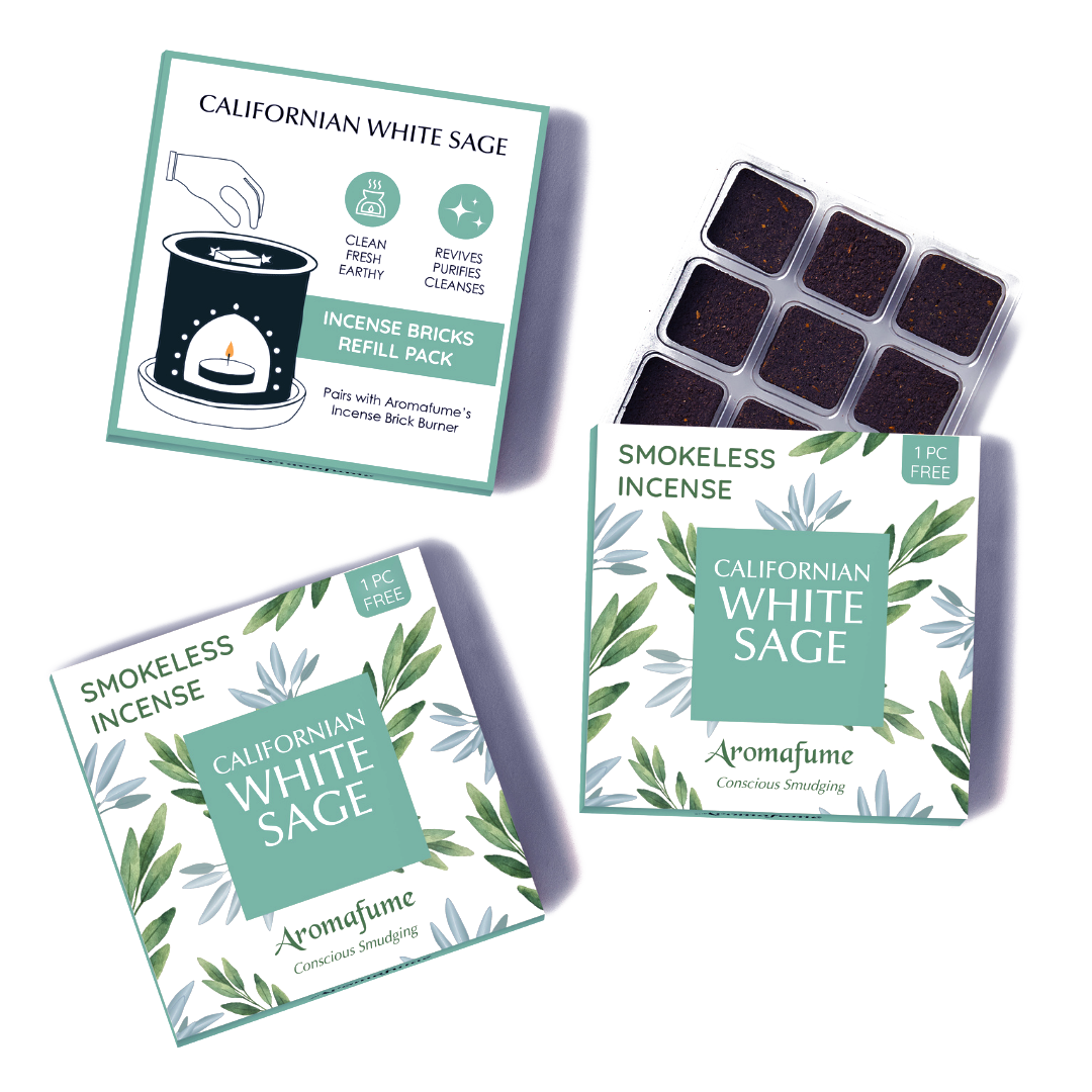 White Sage Incense Bricks Refill Pack