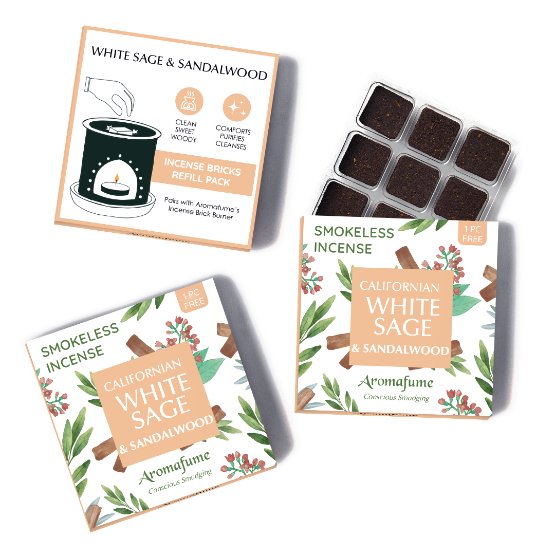 White Sage & Sandalwood Incense Refill Pack