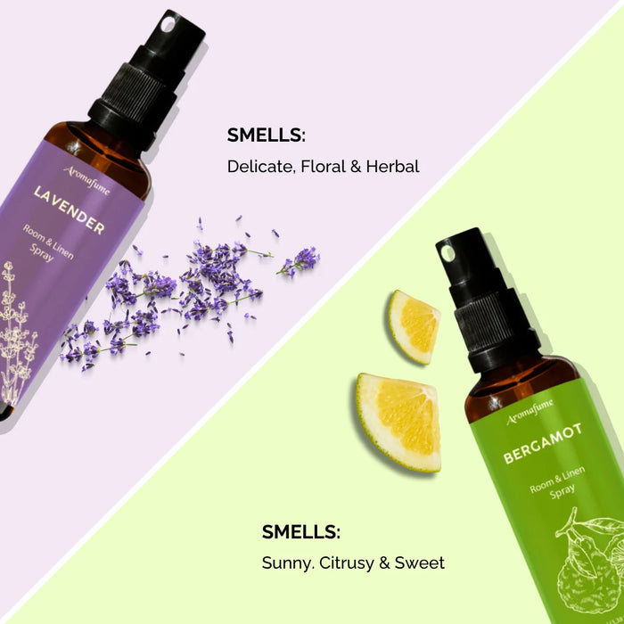Lavender & Bergamot Room and Linen Natural Mist Duo