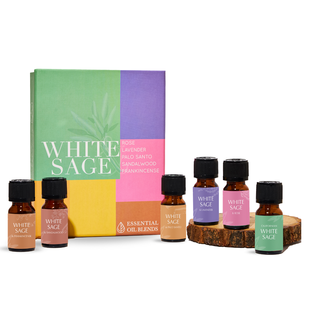 White Sage Essential Oil Diffuser Blend Gift Set