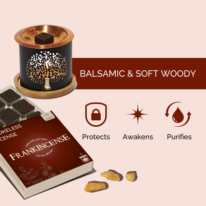 Frankincense Incense Bricks & Burner Set