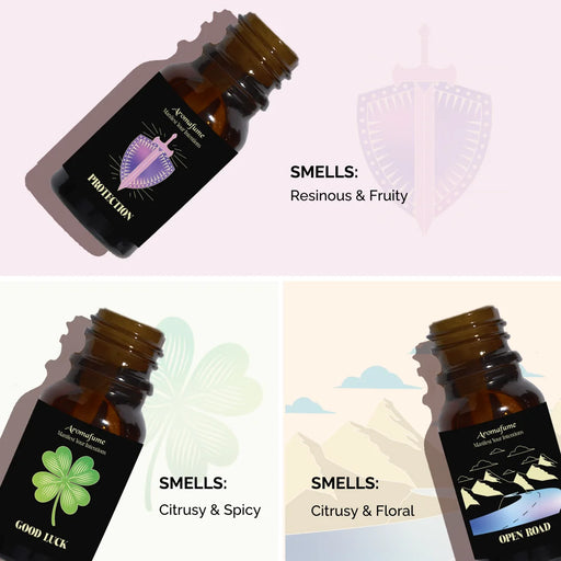 Resinous, fruity, citrusy, spicy & floral scent profiles of Guardian’s Path Oils – energizing, protective & uplifting.