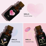 Floral, fruity, and herbal scent profiles of Union of Hearts Manifestation Oils – Love, Blessings, Happy Marriage.