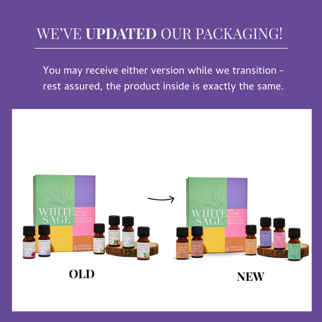 White Sage Essential Oil Diffuser Blend Gift Set