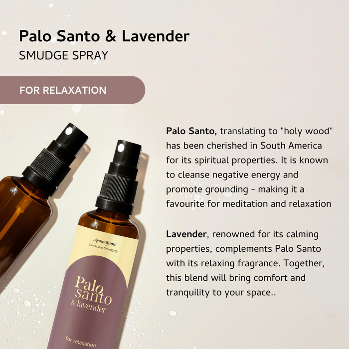 Palo Santo & Lavender Smudge Spray