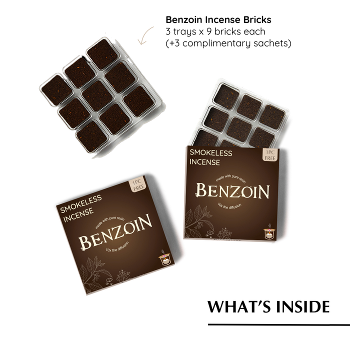 Benzoin Incense Bricks Refill Pack