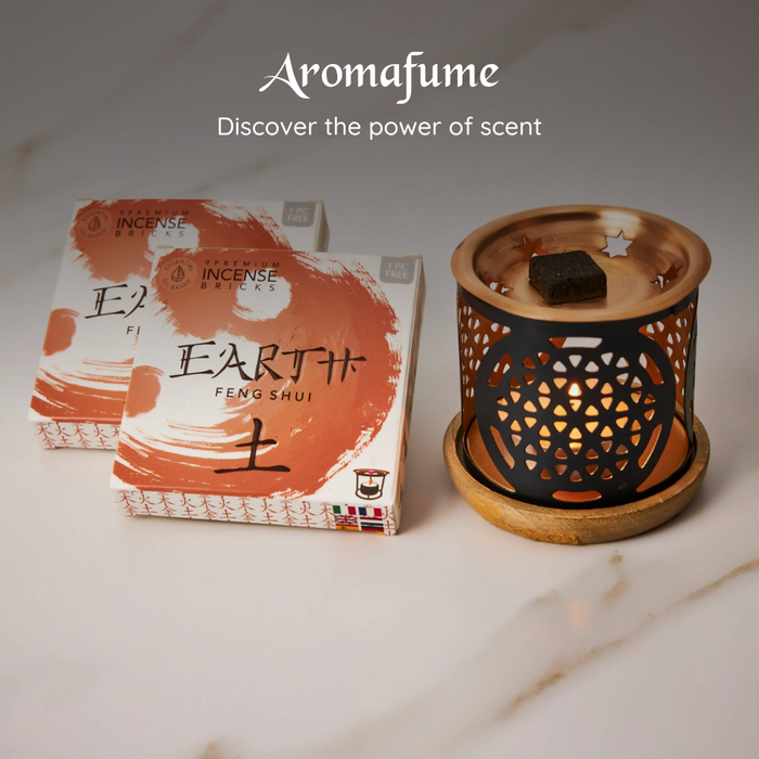 Earth Element- Incense Bricks & Burner Set