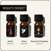Set of 3 Cosmic Abundance Oils – Justice, Peace & Success. Infused with herbs for clarity, balance & prosperity.