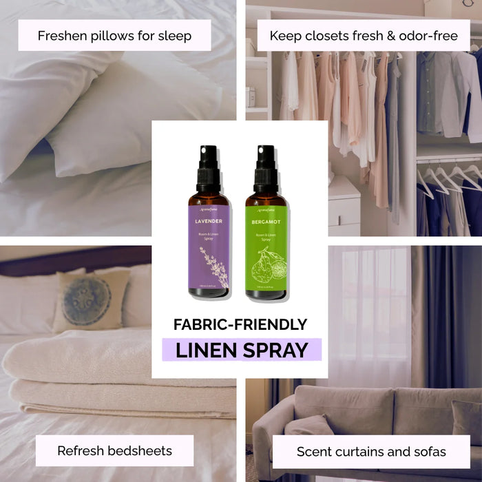 Lavender & Bergamot Room and Linen Natural Mist Duo