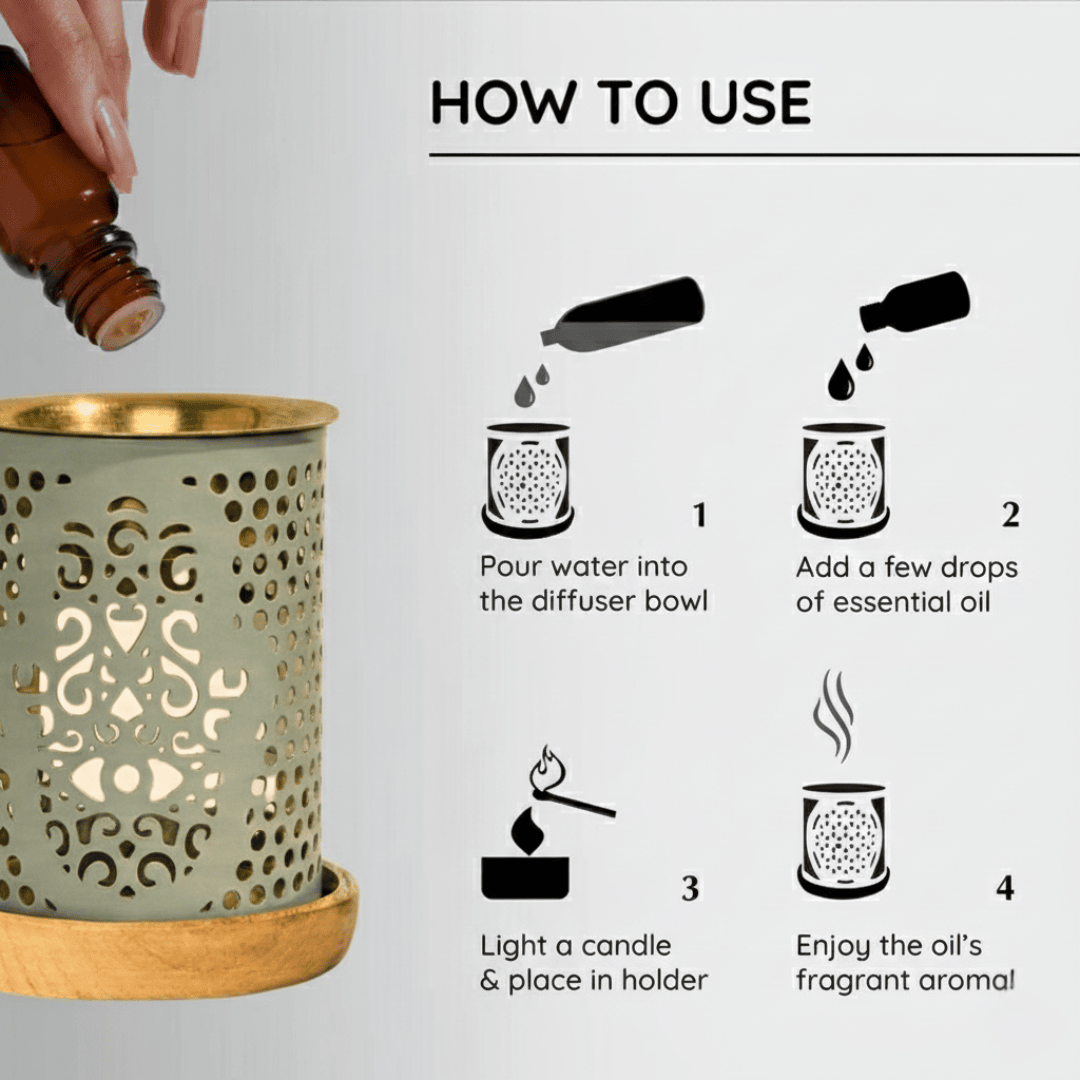 Khamsa Hand of Fatima Oil Burner