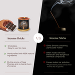 How To Use - Place natural, non-toxic, charcoal-free incense on burner and light
