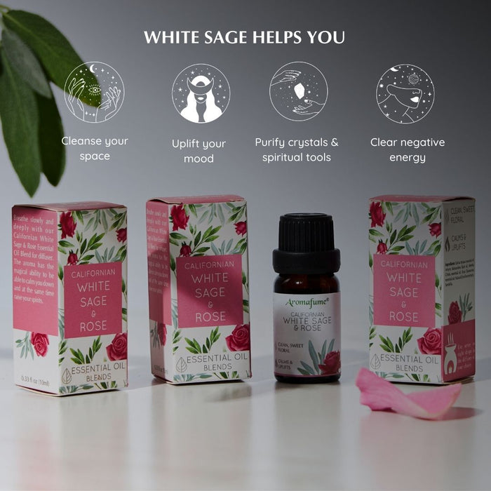 White Sage & Rose Essential Oil