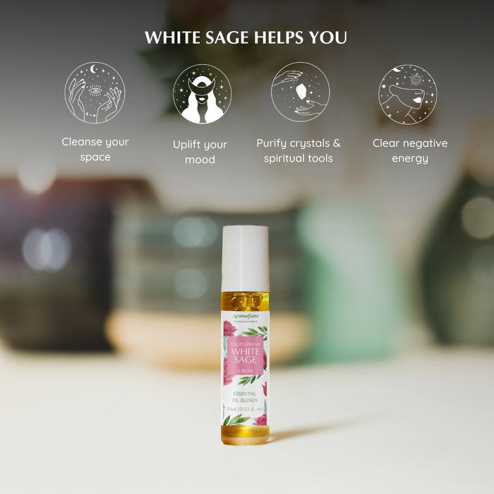 White Sage & Rose Roll-On