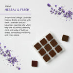 Magic Lavender Incense Bricks are made with fresh Lavender and Pure Lavender Essential Oil - helps in unwinding and stimulating inner peace