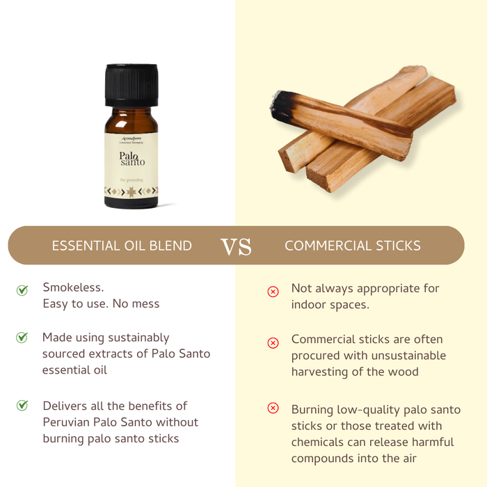 Palo Santo & Cinnamon, Palo Santo & Sandalwood, Palo Santo & Lavender Essential Oil