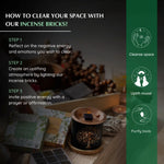 Smokeless Incense Bricks - easy to use, smokeless, long masting and made with ethically sourced essential oils