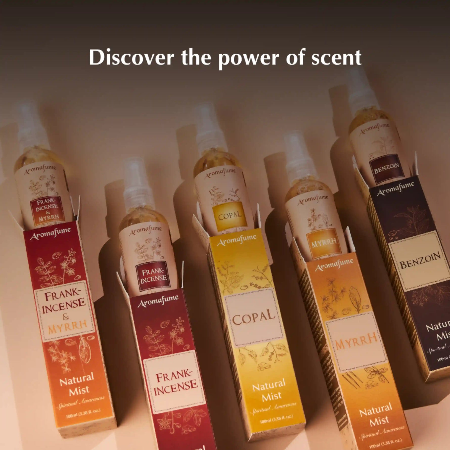 Discover the Power of Frankincense, Myrrh, Benzoin and Copal Natural Mist