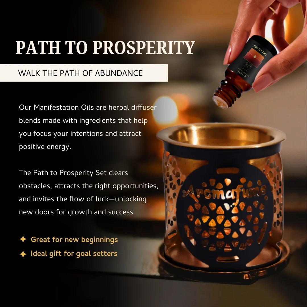 Path to Prosperity Oils manifest luck, open doors & create opportunities—ideal for goal-setters & dream chasers.