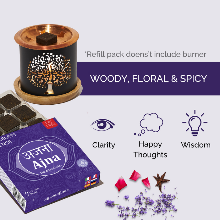 6th - Third Eye Chakra Incense Bricks Refill Pack