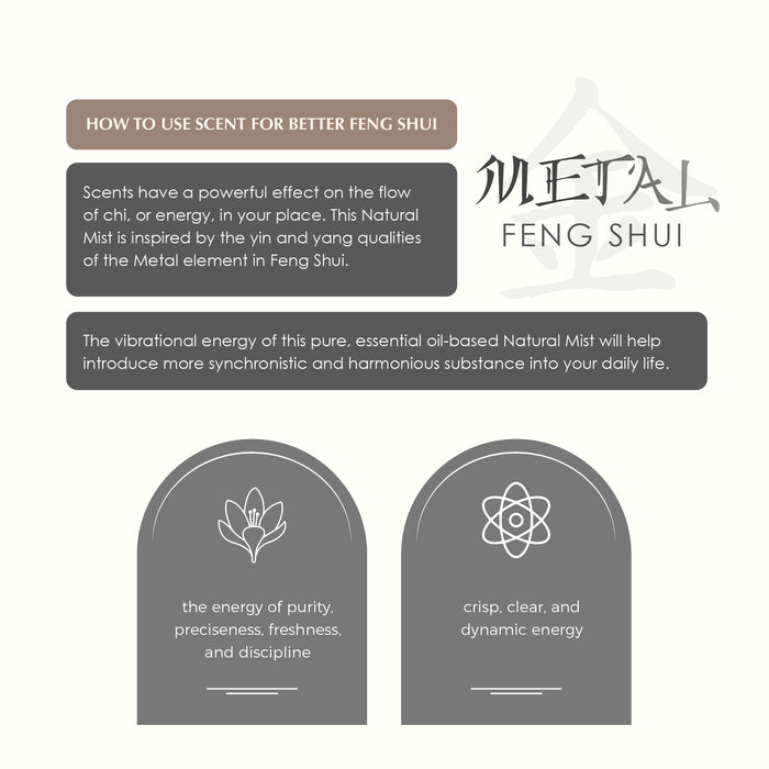 Metal Element - Feng Shui Natural Mist